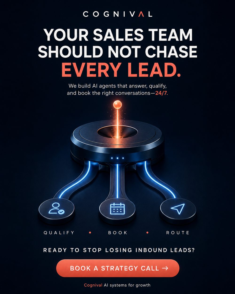 "Stop chasing every lead"